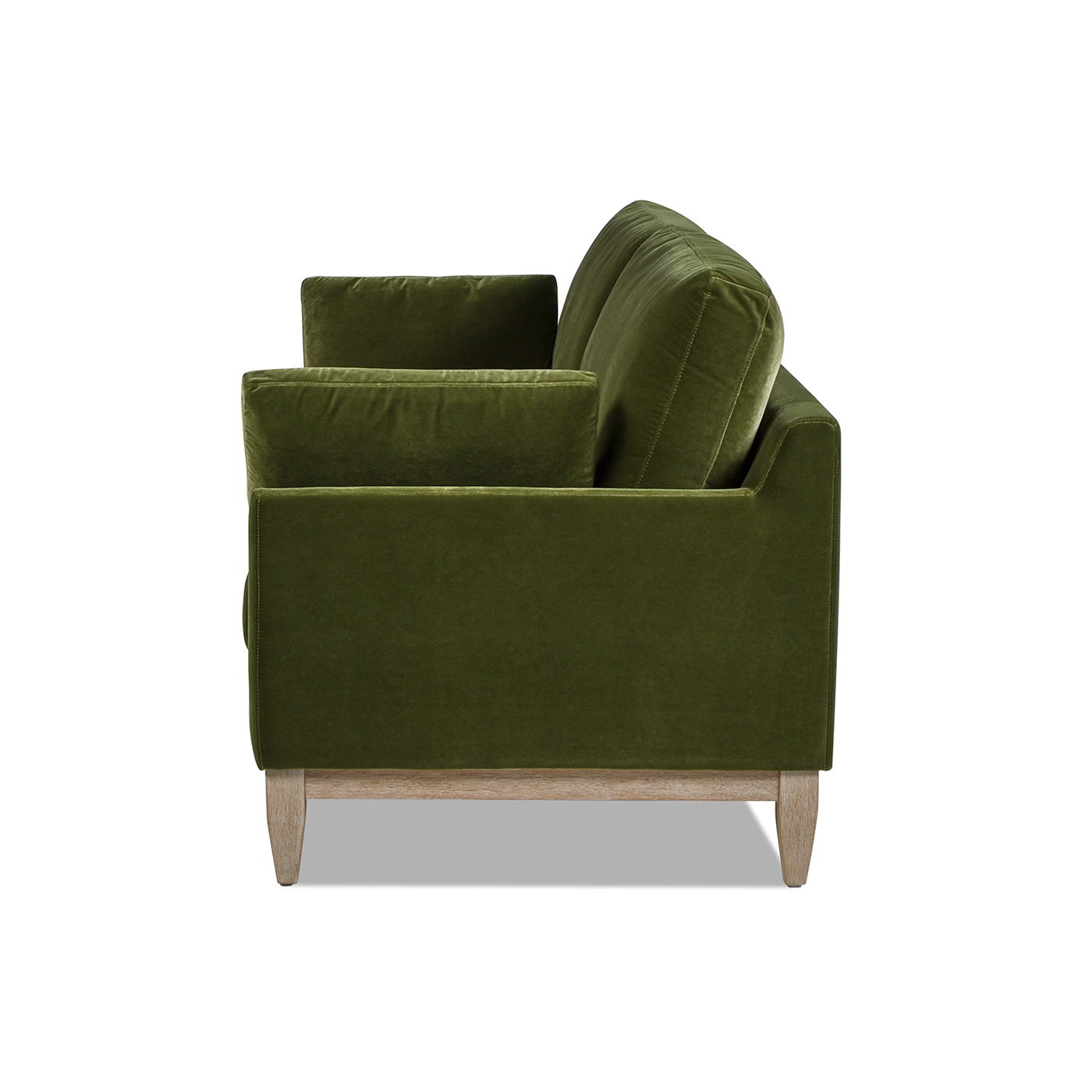Pasadena Natural Rubberwood and Farmhouse Sofa