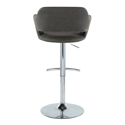 Margarite Contemporary Adjustable Barstool Swivel