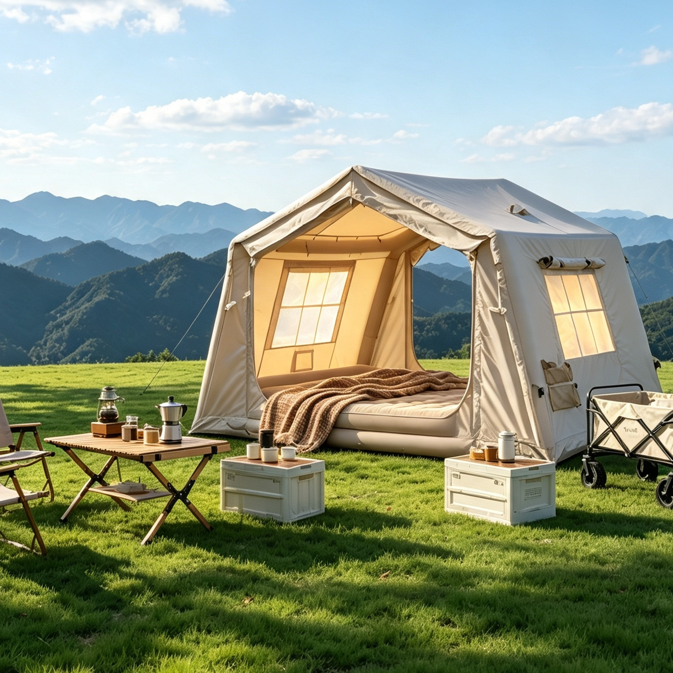 Fast Setup 8m Inflatable Tent and Outdoor Shelter