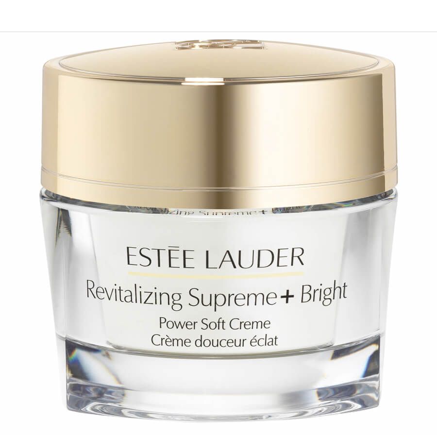 Estee Lauder Revitalizing Supreme+ Bright Power Soft Creme, glass jar with gold lid on Tampa Home & Garden Store