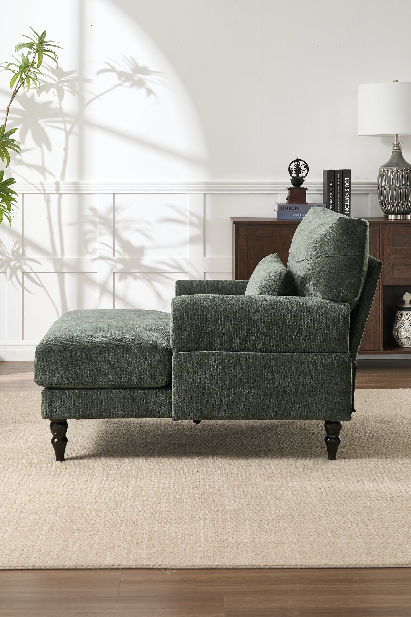 Chaise lounge, green upholstered by HouseOfZazla, modern recliner style on Tampa Home & Garden Store