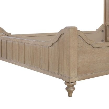 Elegant Panel Bed With Transitional Casual Design