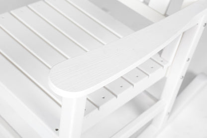 Oversized rocking chair white wood-textured outdoor design by HouseOfZazla on Tampa Home & Garden Store