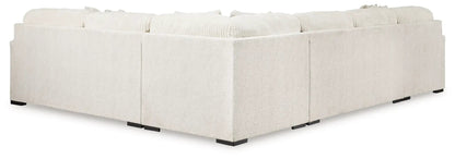 Chessington sectional sofa by Unique Piece Furniture in cream boucle, stationary modular seating on Tampa Home & Garden Store