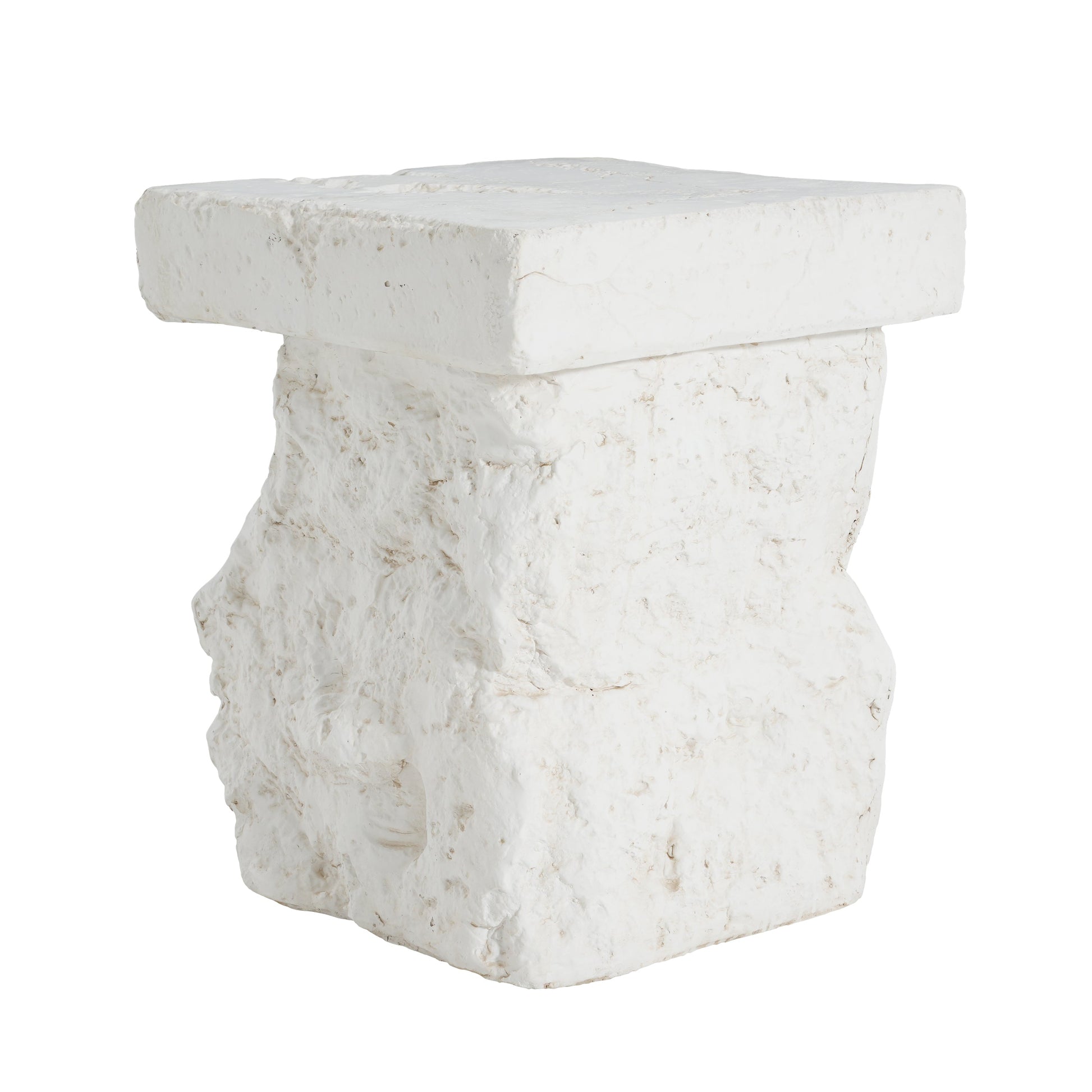 Talia MGO Outdoor Side Table white stone by HouseOfZazla on Tampa Home & Garden Store