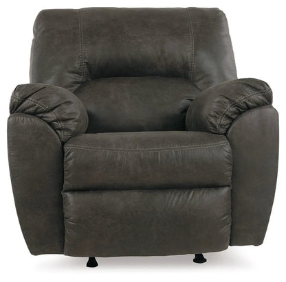 Tambo rocker recliner in dark gray faux leather by Unique Piece Furniture on Tampa Home & Garden Store
