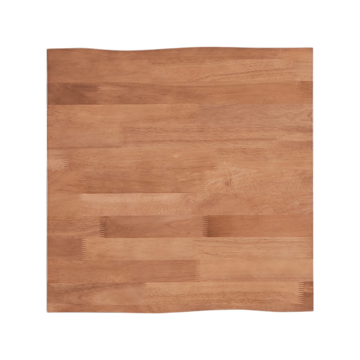 Natural rubber wood accent table, compact modern design, natural finish on Tampa Home & Garden Store