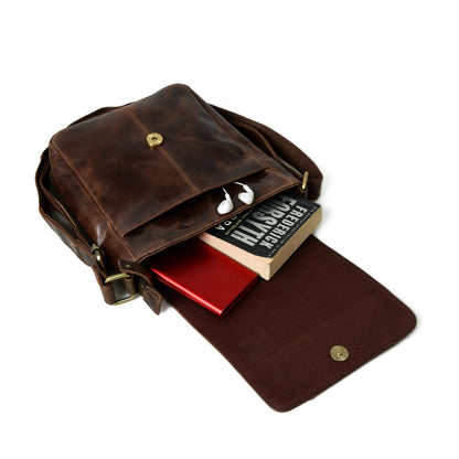 Brown Leather Crossbody Bag - Tampa Home & Garden Store