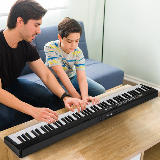 88 Key Foldable Electric Keyboard Piano with Wireless MIDI and Dual Speakers - Tampa Home & Garden Store