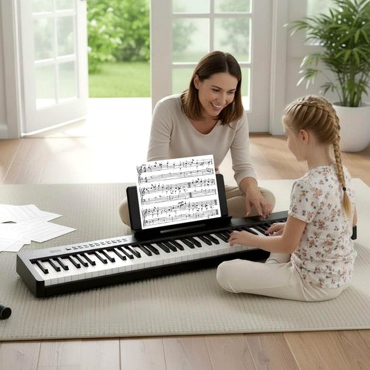88 Keys Velocity-Sensitive Piano Keyboard with French DREAM Audio Source-Black - Tampa Home & Garden Store