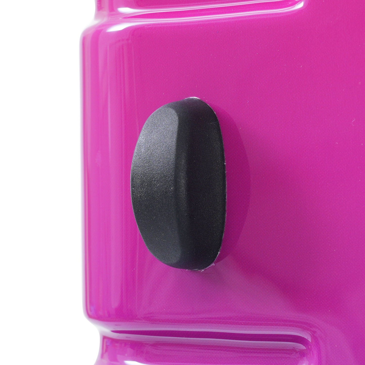 Hardshell luggage pink gradient case close-up with textured surface and black side handle on Tampa Home & Garden Store