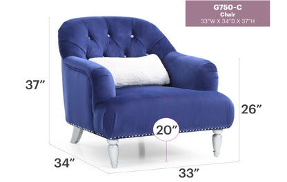 Elegant Traditional Armchair with Nailhead Trim