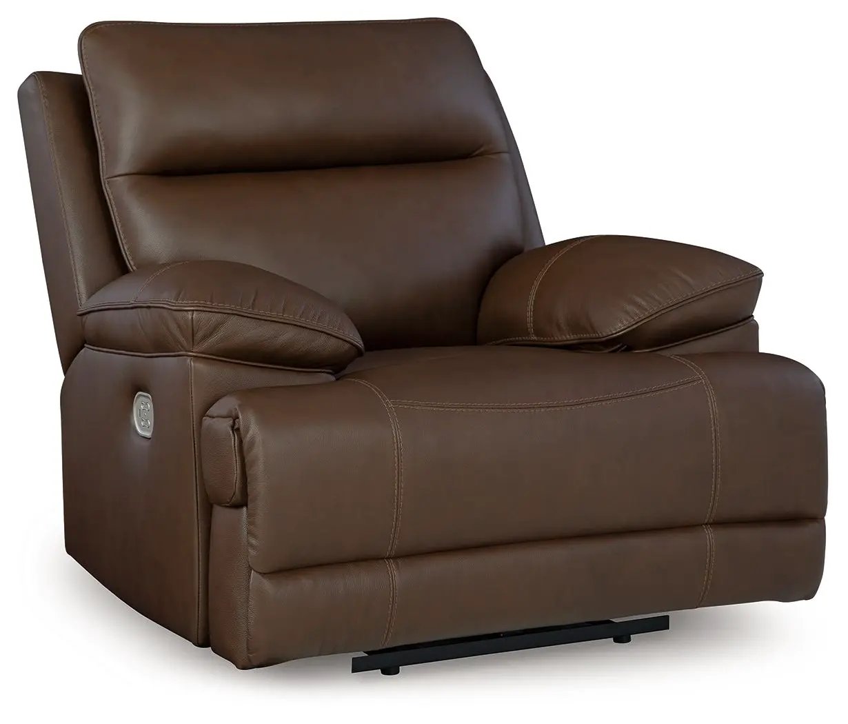 Vonryan power recliner with adjustable headrest in tobacco leather by Unique Piece Furniture on Tampa Home & Garden Store