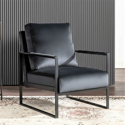 Mid Century Modern Chair With a Metal Frame