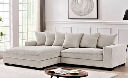 Luxe Oversized 2 Piece Sectional Sofa for Living