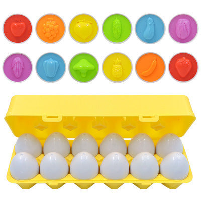 Educational Smart Egg Toy with 12 colorful discs and yellow egg carton by Sell My Stuff on Tampa Home & Garden Store