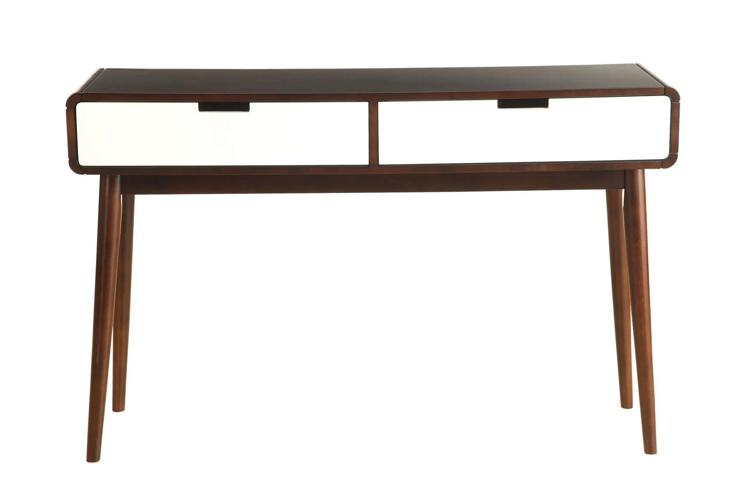 Christa sofa table white panels with espresso frame Unique Piece Furniture on Tampa Home & Garden Store