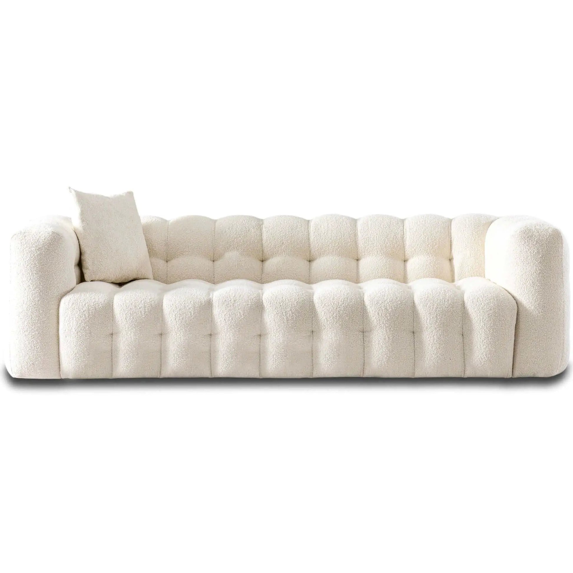 Eden Modern Tufted Chesterfield Sofa cream boucle upholstery by Unique Piece Furniture on Tampa Home & Garden Store