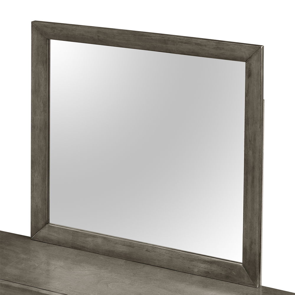 Wall mirror by HouseOfZazla, modern design with dark gray weathered frame and quality glass on Tampa Home & Garden Store