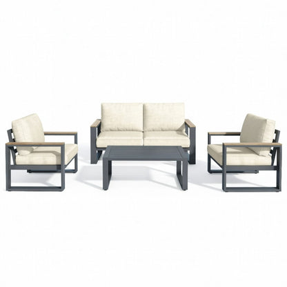 Modern Outdoor Sofa Set with the Coffee Table