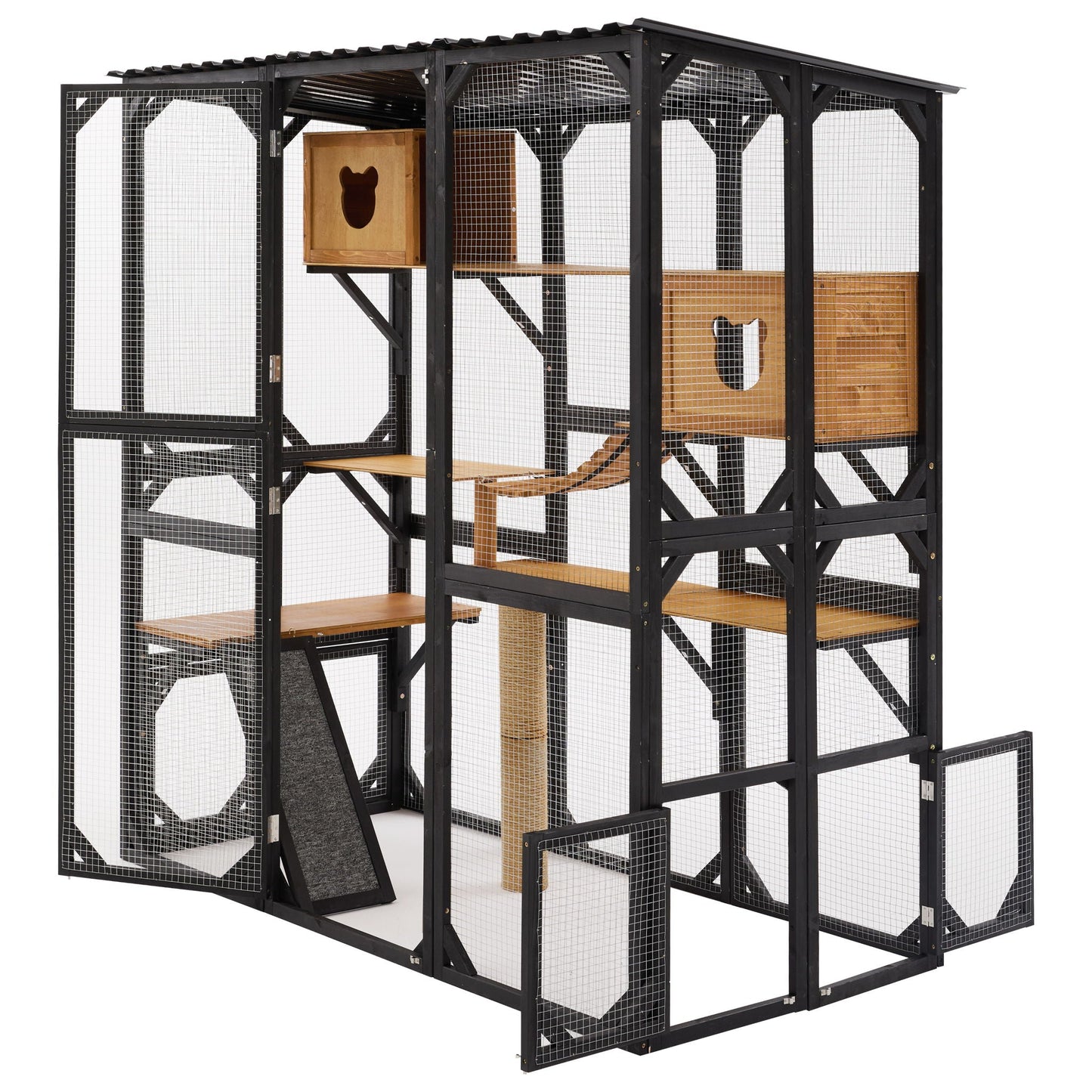 Multi Level Outdoor Cat Enclosure and Platform