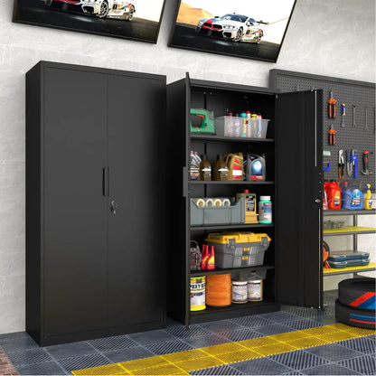 2 Door File Cabinet With Lock and Heavy Shelves