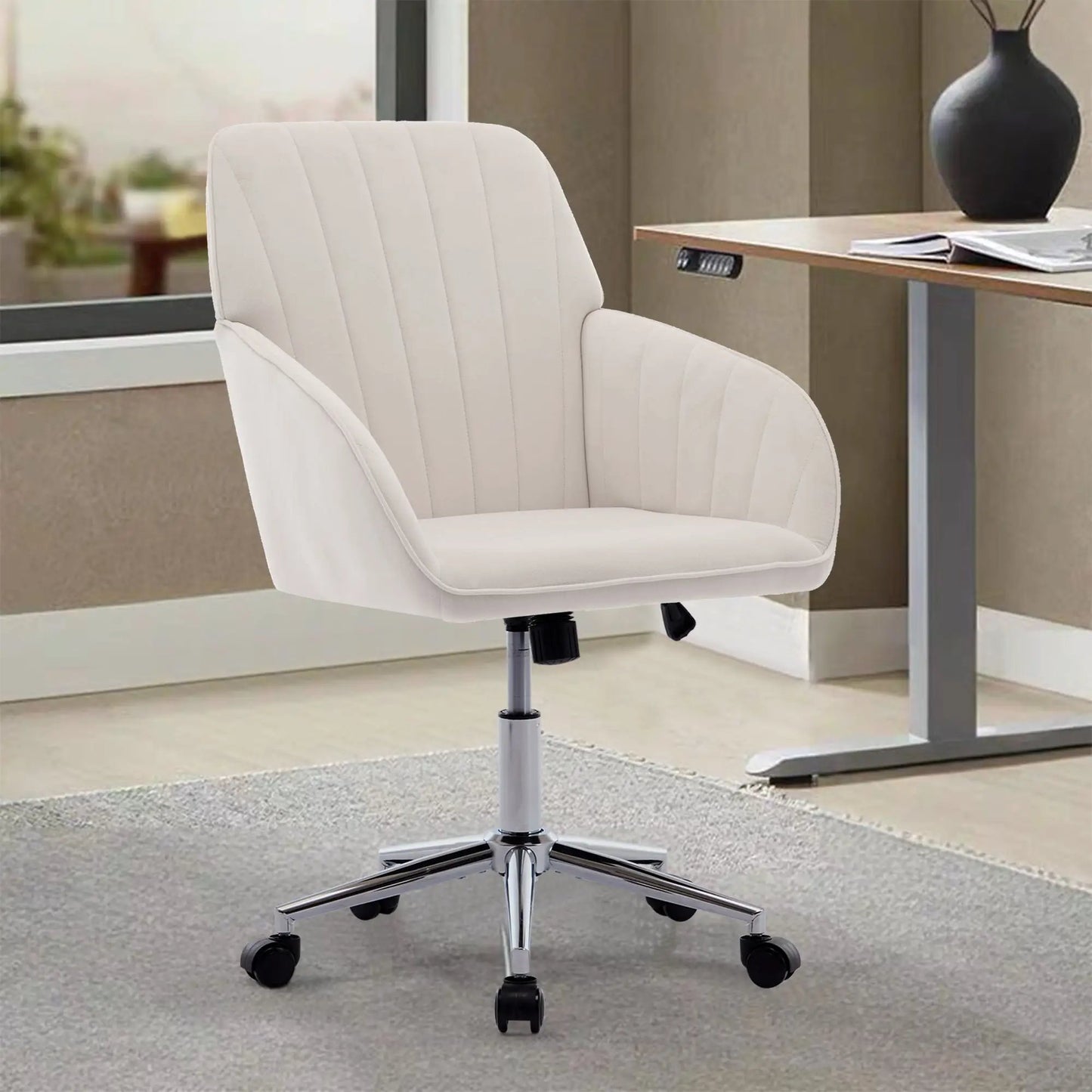 Adjustable Ergonomic Chair With Swivel Backrest
