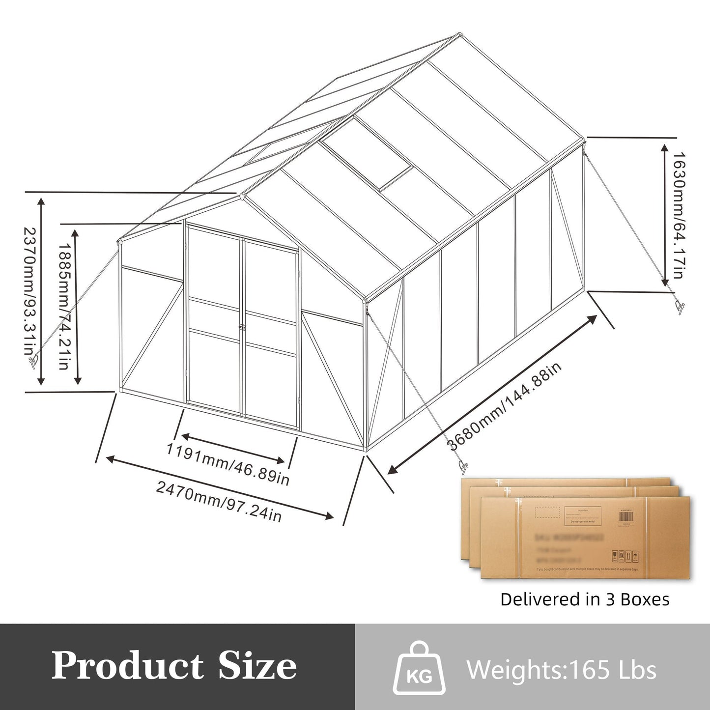 Windproof All Season Outdoor Garden Shelter