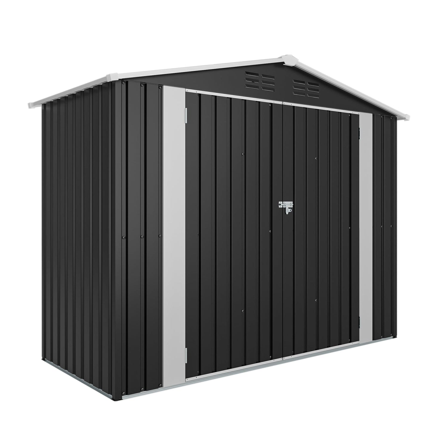 8ft and 4ft Sturdy Metal Outdoor Storage Shed
