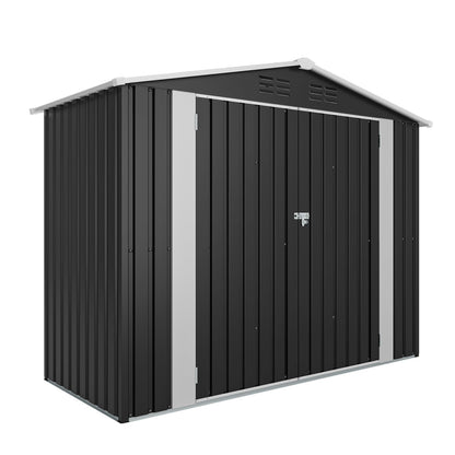 8ft and 4ft Sturdy Metal Outdoor Storage Shed