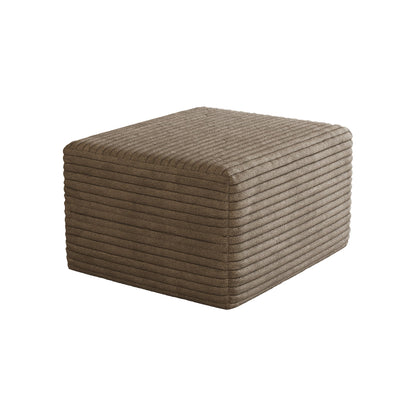 Plush Corduroy Sofa Ottoman and No Assembly