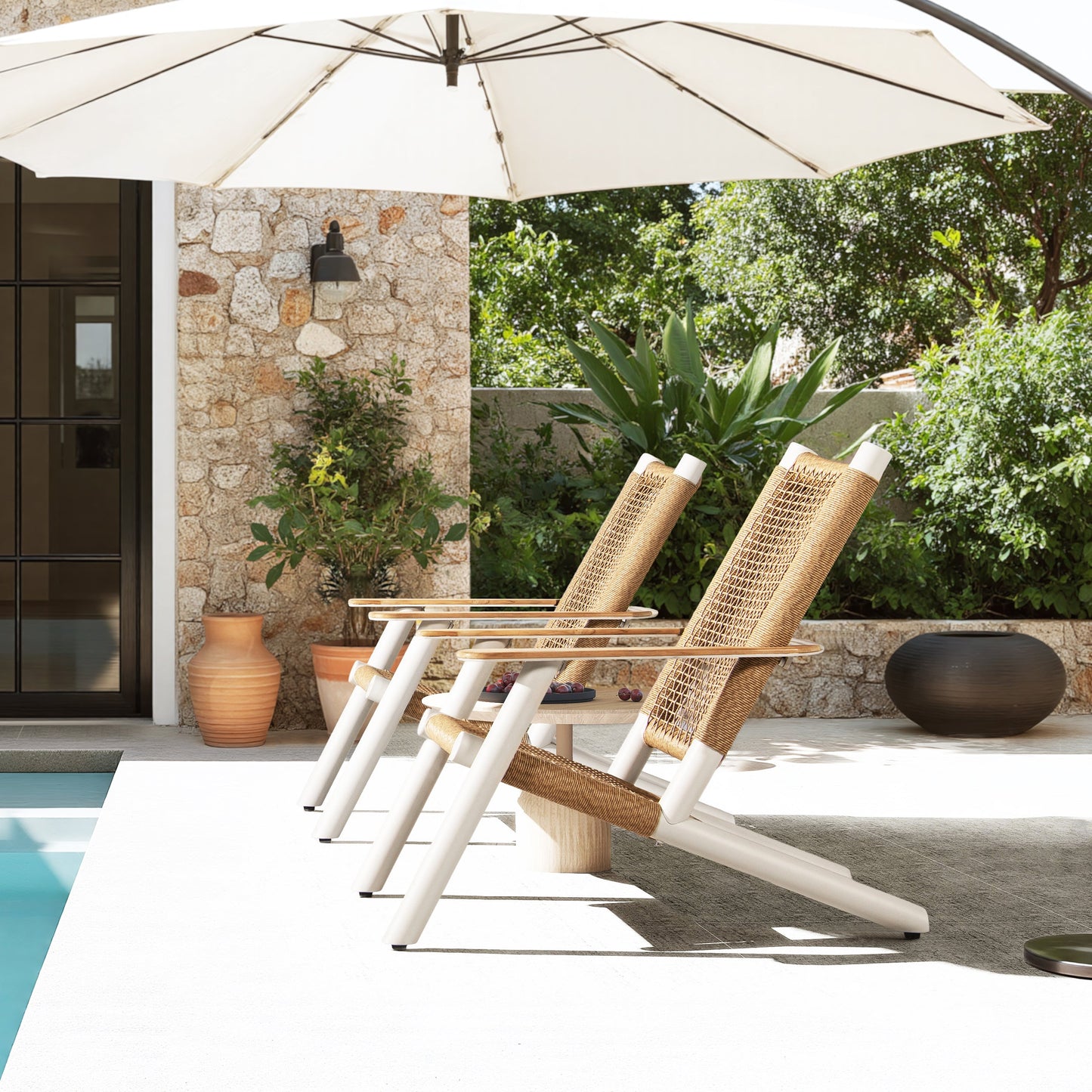 Atlas and Adirondack Outdoor Lounge Chair Set