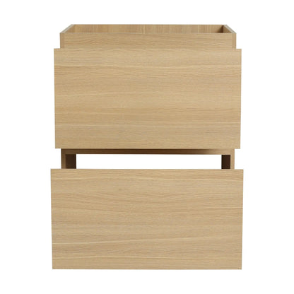 Modern Freestanding Vanity with Double Drawer