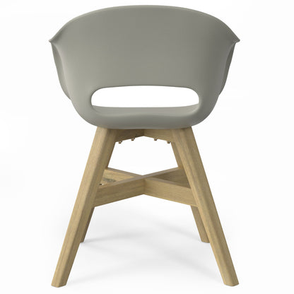 Kona Outdoor Plastic Dining Chairs Set of Two