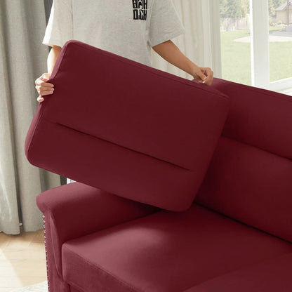 Three Seater Elegant Stationary Sofa for Living