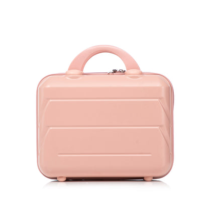 2-Piece ABS Spinner Luggage Set pink blush with handle HouseOfZazla on Tampa Home & Garden Store