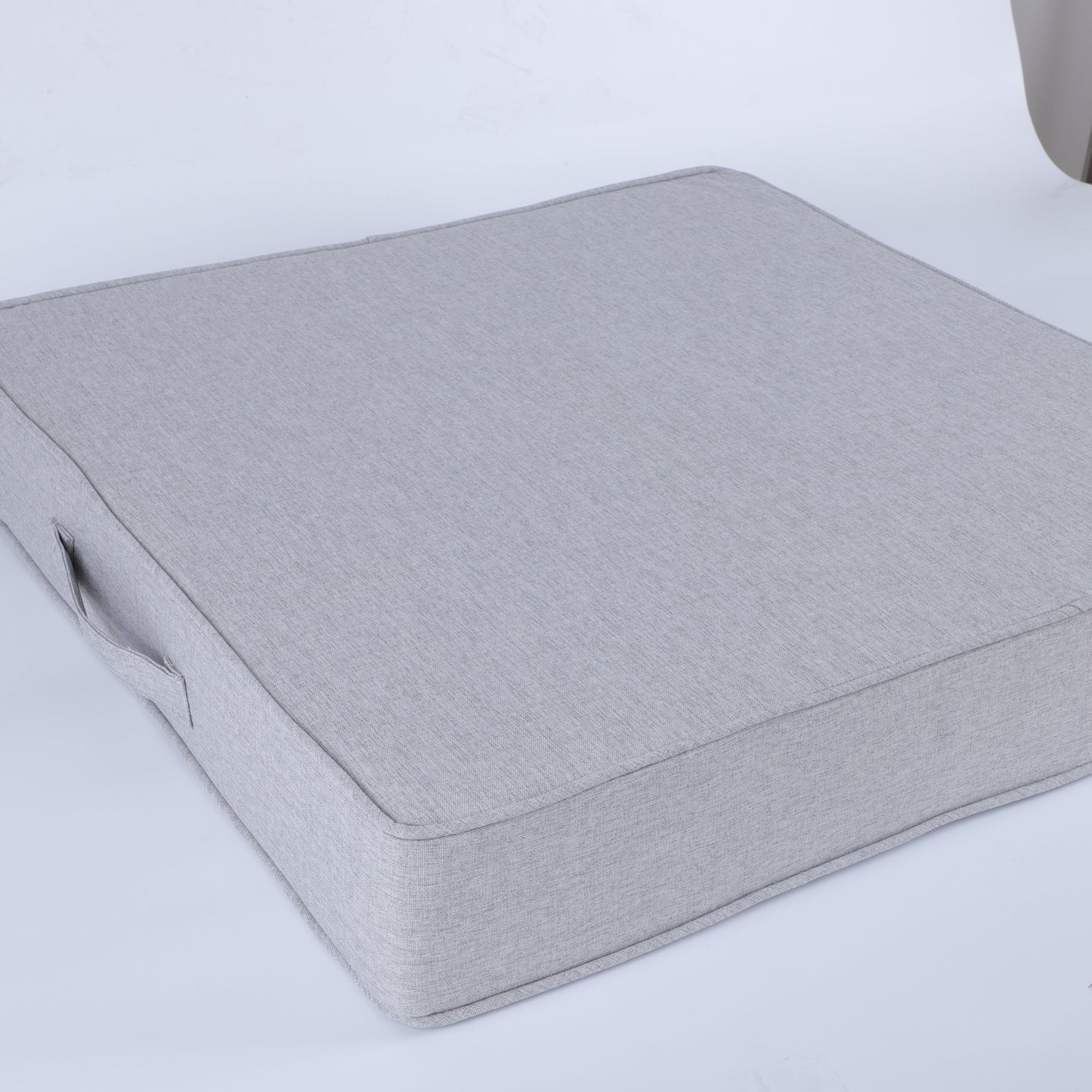 24x24 Inch Outdoor Deep Seat Cushion Set in light gray fabric by HouseOfZazla on Tampa Home & Garden Store