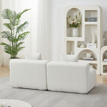 Symmetrical Modular Sofa And Piano Key Design