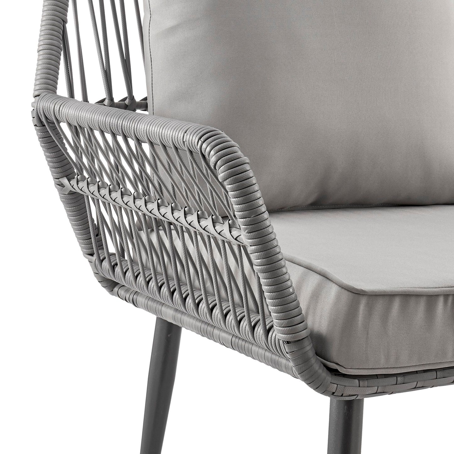 the Portofino Four Piece Outdoor Lounge Set