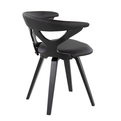 Mid-Century Modern Swivel Dining Chair black faux-leather kids' chair HouseOfZazla on Tampa Home & Garden Store
