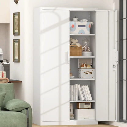 2 Door File Cabinet With Lock and Heavy Shelves