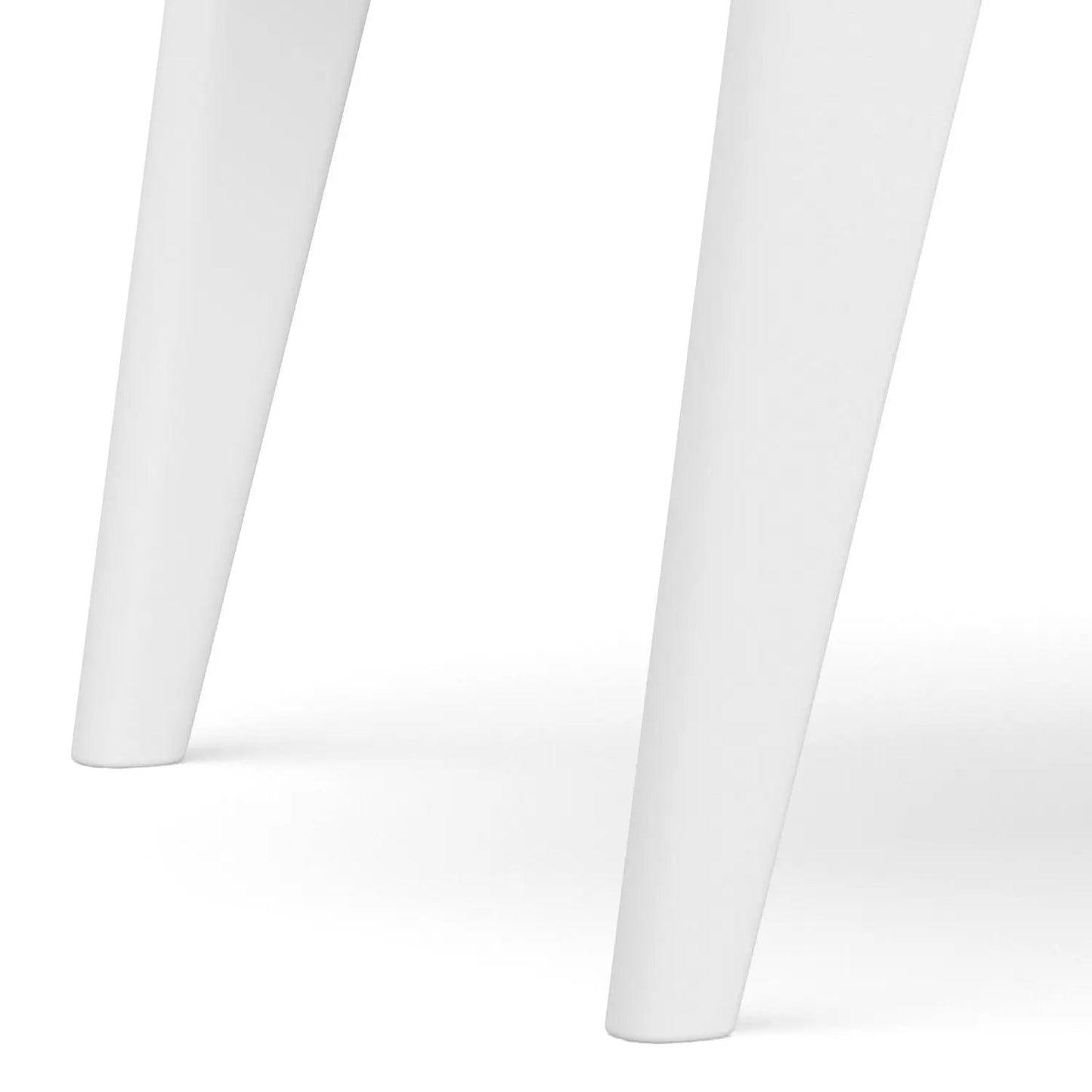 Draper Handcrafted Mid Century End Table legs in white finish by Unique Piece Furniture on Tampa Home & Garden Store