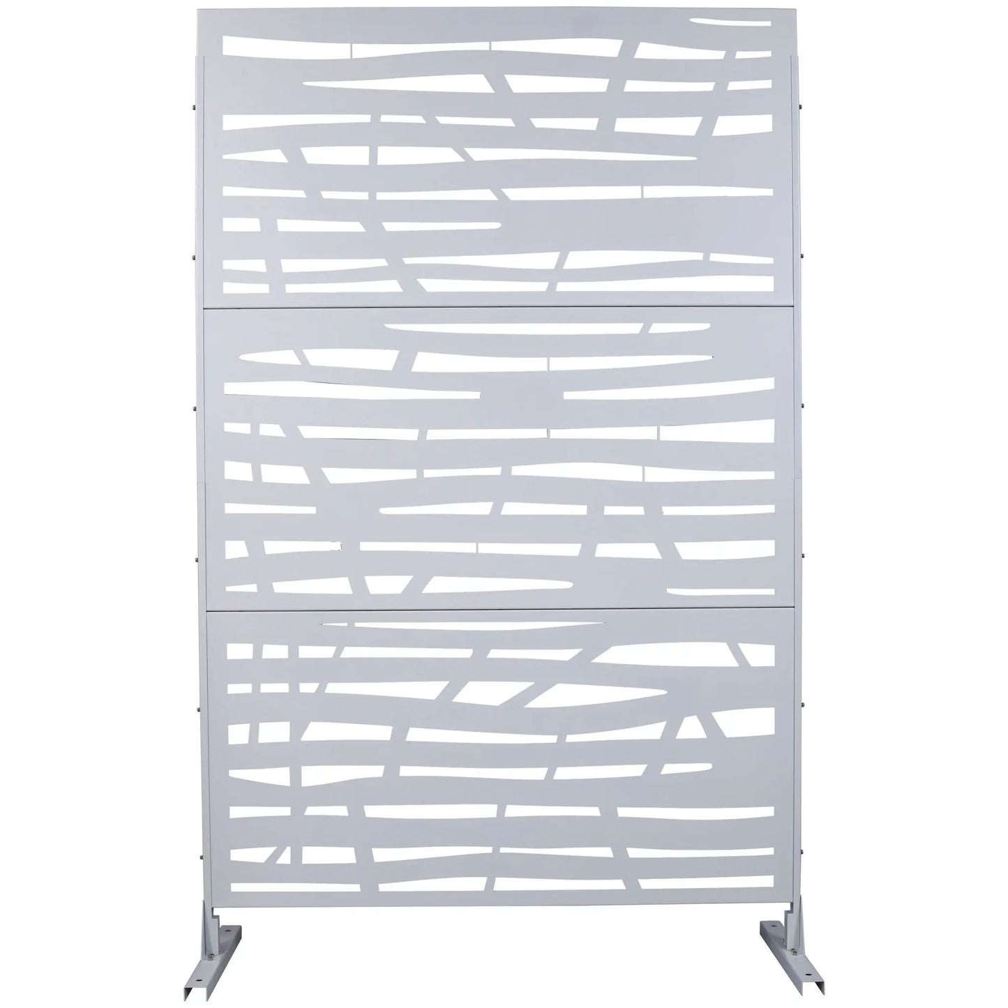 Outdoor & Indoor Privacy Screen by Unique Piece Furniture, metal room divider with cutouts on Tampa Home & Garden Store