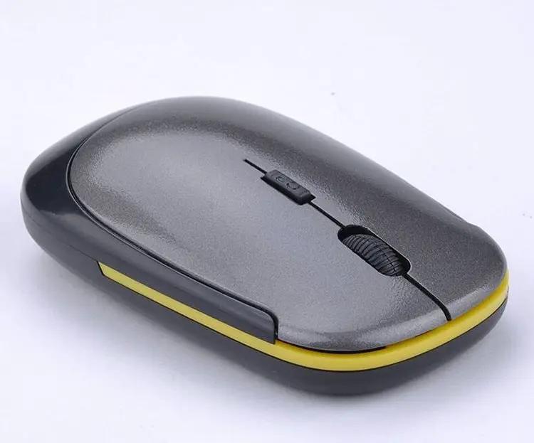 Laptop wireless mouse, gray top with yellow trim and black base on Tampa Home & Garden Store