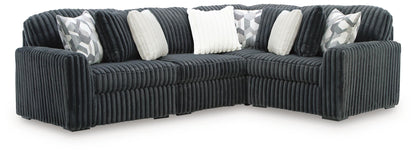 Midnight Madness Sectional and Jumbo Corduroy