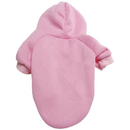 Pet Zen pink dog sweater with hood, cozy knit fleece for dogs on Tampa Home & Garden Store