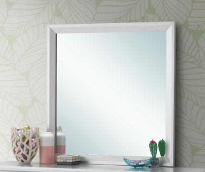 Primo Square Wall Mirror silver frame by HouseOfZazla, square wall mirror on Tampa Home & Garden Store