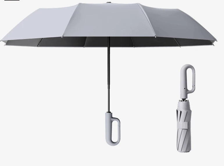 Men's and Women's Sunshade Umbrella Automatic Ring Umbrella Rain and Sun Protection UV Folding - Tampa Home & Garden Store