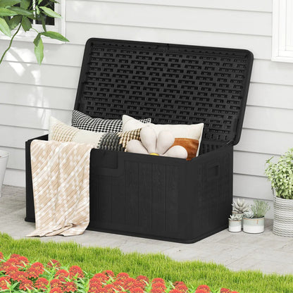 100 Gallon Large Deck Box With Lockable Lid