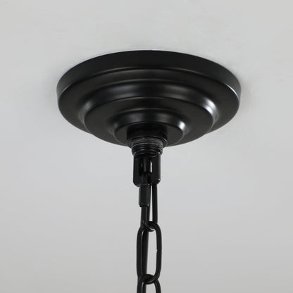 18' Modern 8-Light Black Chrome Geometric Pendant Chandelier by HouseOfZazla on Tampa Home & Garden Store